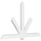 Ekena Millwork Kennewick Architectural Grade PVC Gable Bracket, 96"W x 60"H x 4"D x 6"F, 15/12 Pitch GBP096X60X0406KEN00 - alternate 1